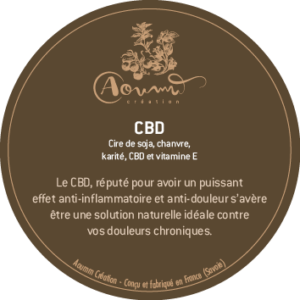 Bougie de massage CBD 5%