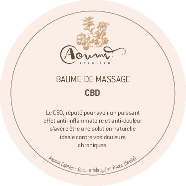 Baume de massage CBD 20%